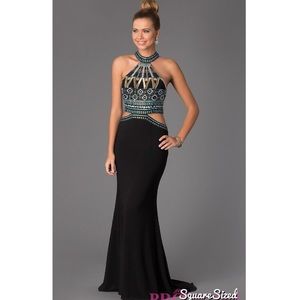 Dave & Johnny rhinestone top Prom Dress